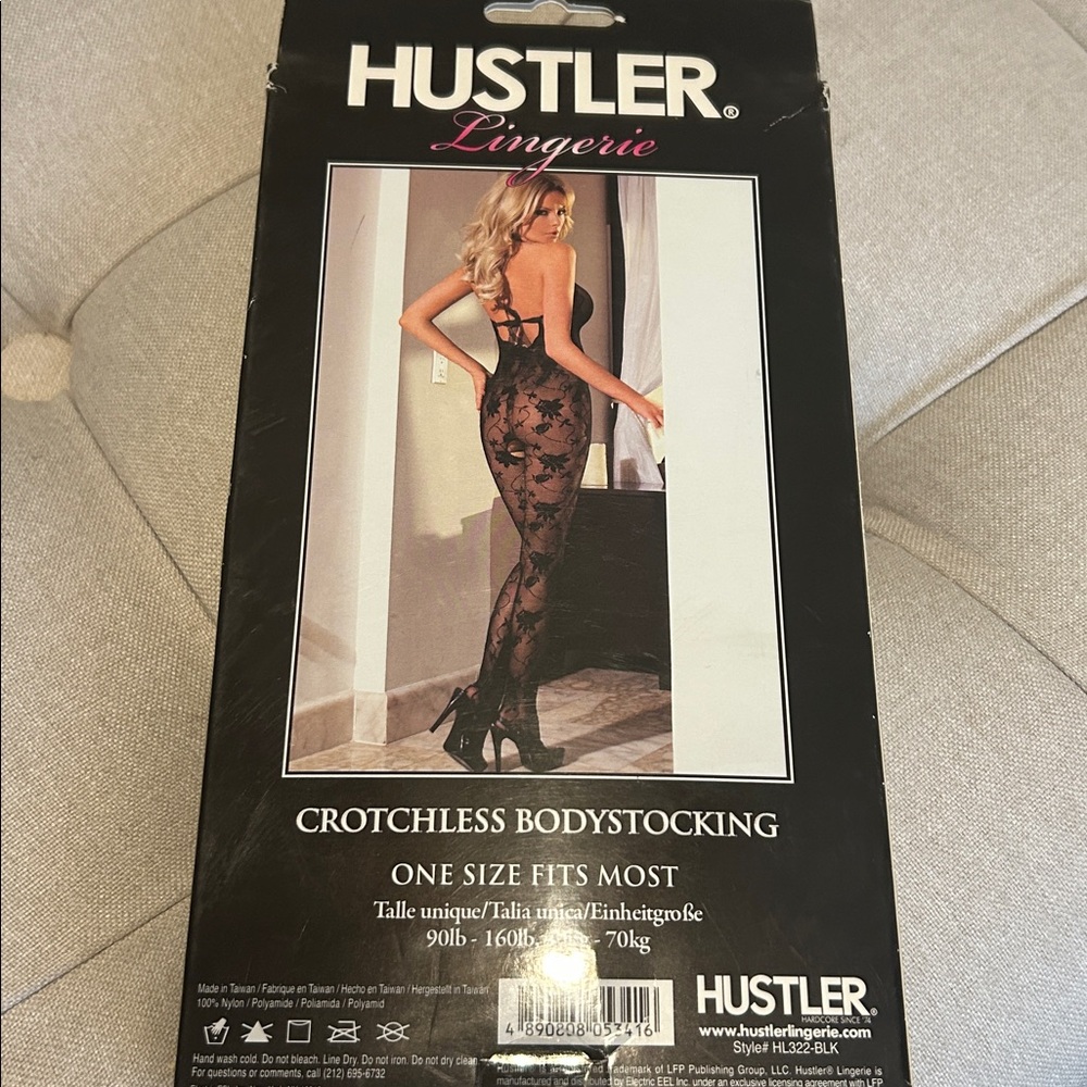 Hustler Hollywood Black Lace Bodystocking - Picture 2 of 2